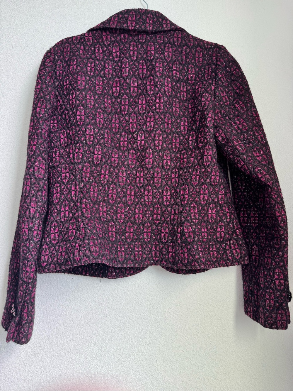 Dana Buchman Pink & Black Patterned Blazer - Picture 6 of 6